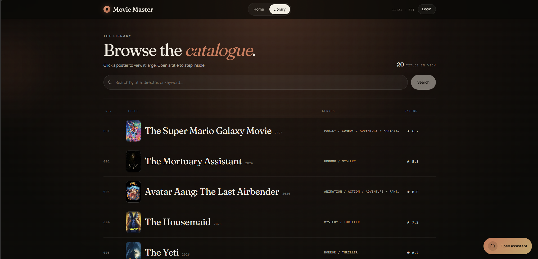Movie Master — screenshot 2